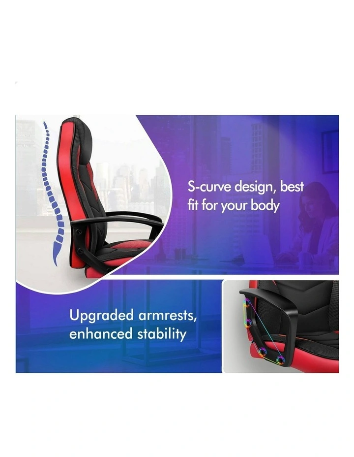 Office Executive Gaming Chair in Red image 2