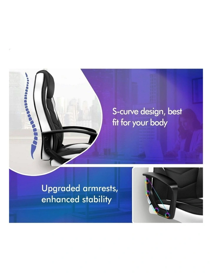 Office Executive Gaming Chair in White image 2