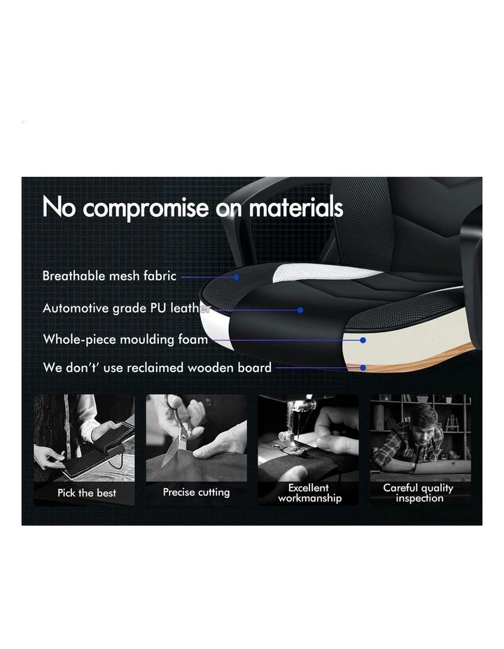 Office Executive Gaming Chair in White image 3