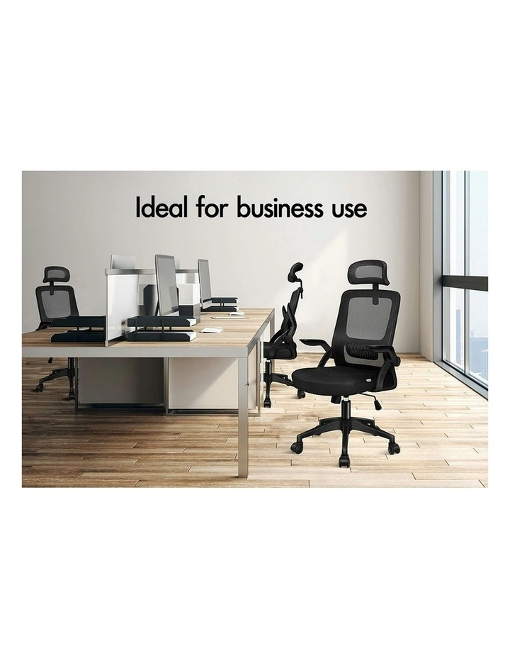 Mesh Office Chair in All Black image 5
