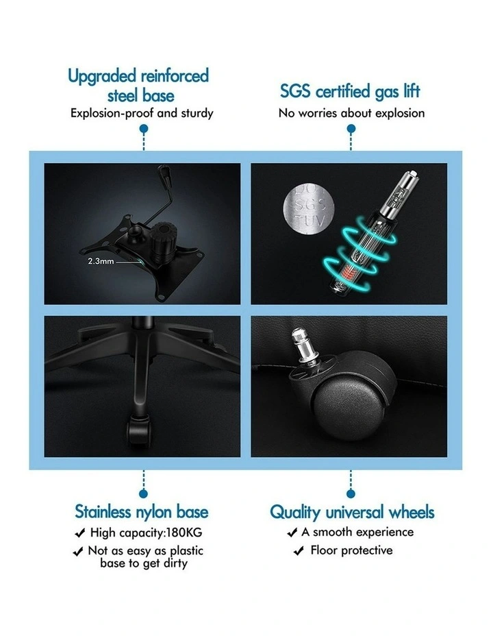 Mesh Office Chair in All Black image 7