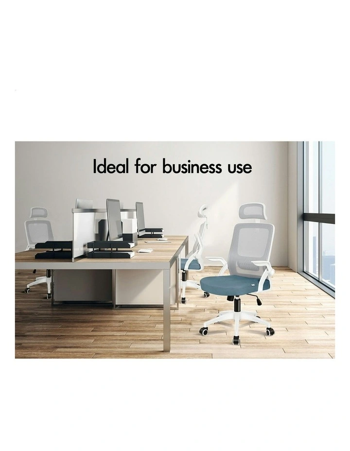 Mesh Office Chair in Blue/Grey image 5