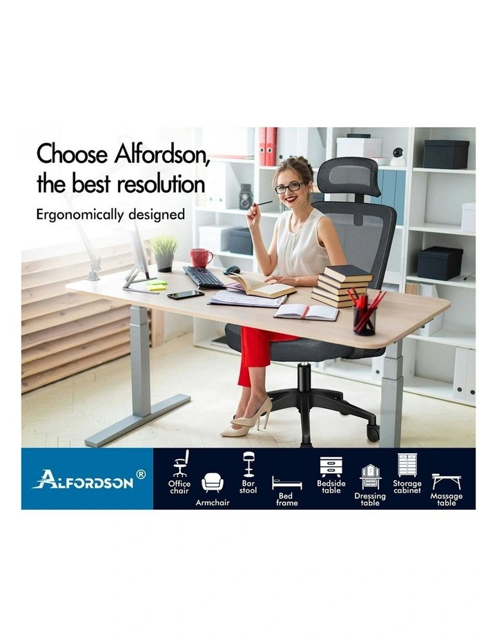 Mesh Office Chair in Dark Grey image 2