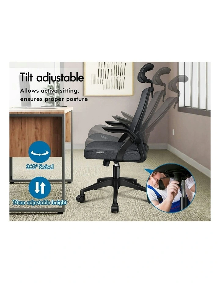 Mesh Office Chair in Dark Grey image 5