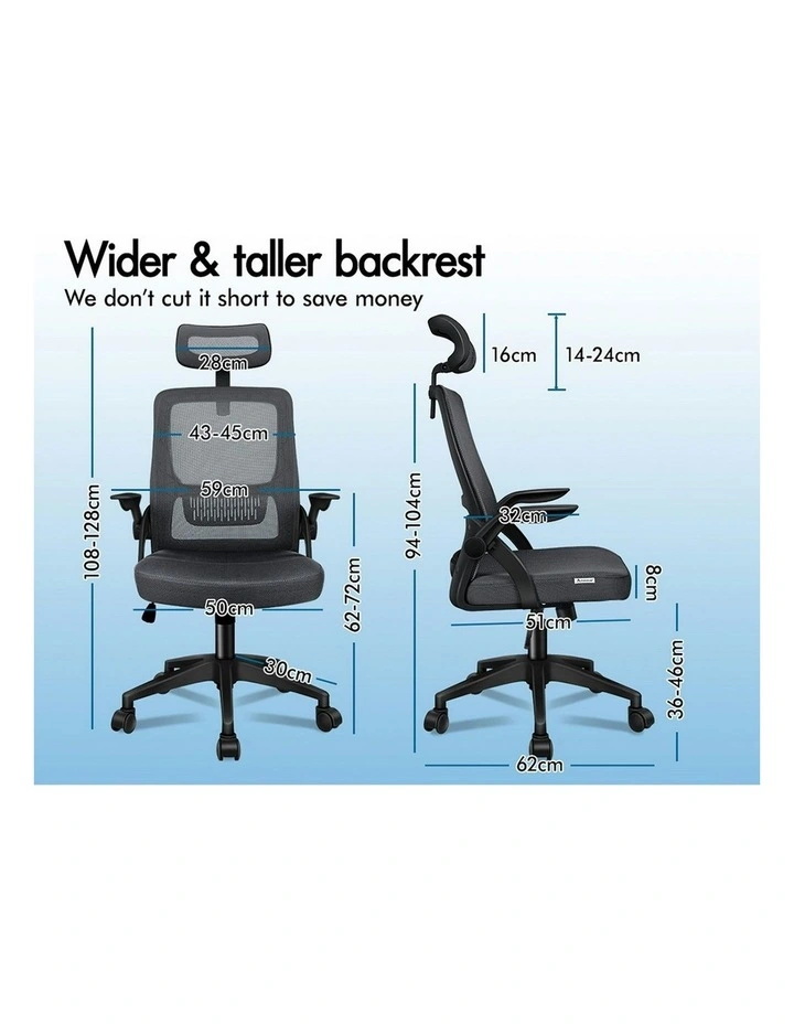 Mesh Office Chair in Dark Grey image 6