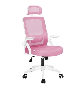 ALFORDSON Mesh Office Chair Pink/White