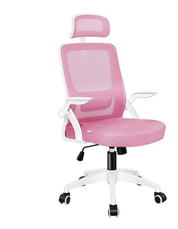 ALFORDSON Mesh Office Chair Pink/White image 1