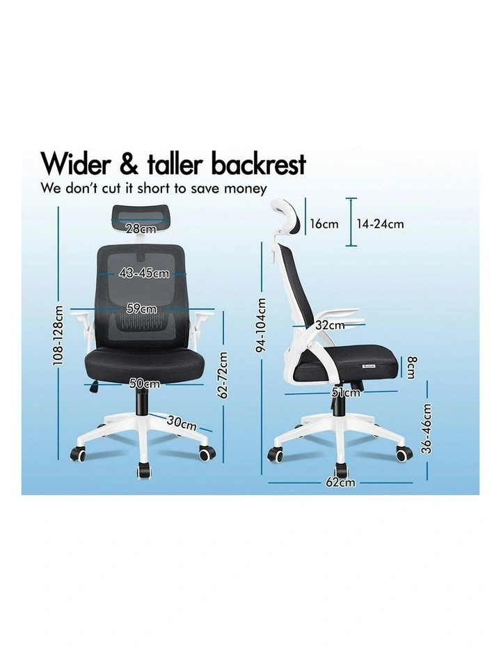 Mesh Office Chair in White/Black image 6