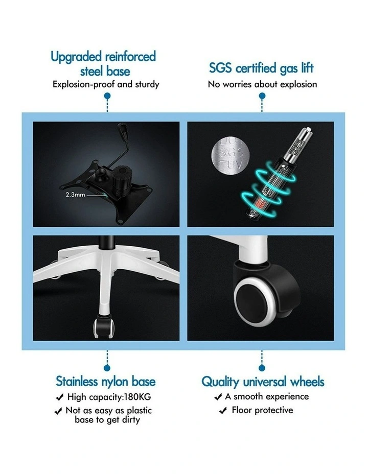 Mesh Office Chair in White/Black image 7