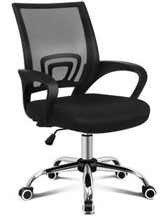 Mid Back Mesh Office Chair in Black