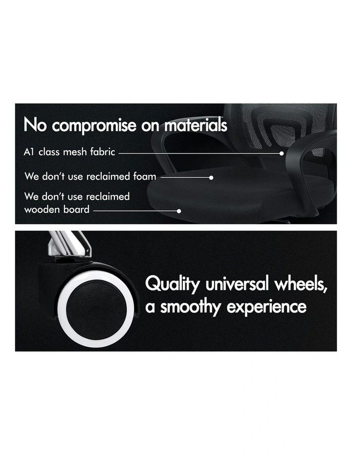 Mid Back Mesh Office Chair in Black image 4