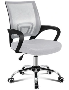 Mid Back Mesh Office Chair in Grey