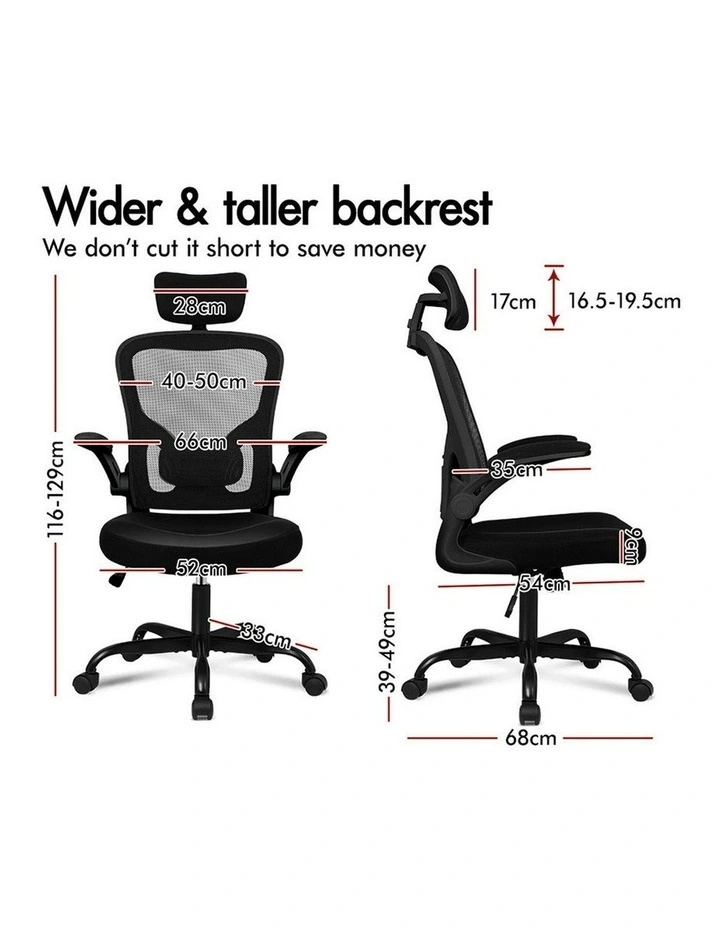 Computer Task Mesh Office Chair in Black image 5