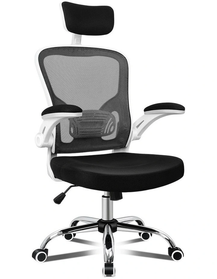 Computer Task Mesh Office Chair in Black White image 1