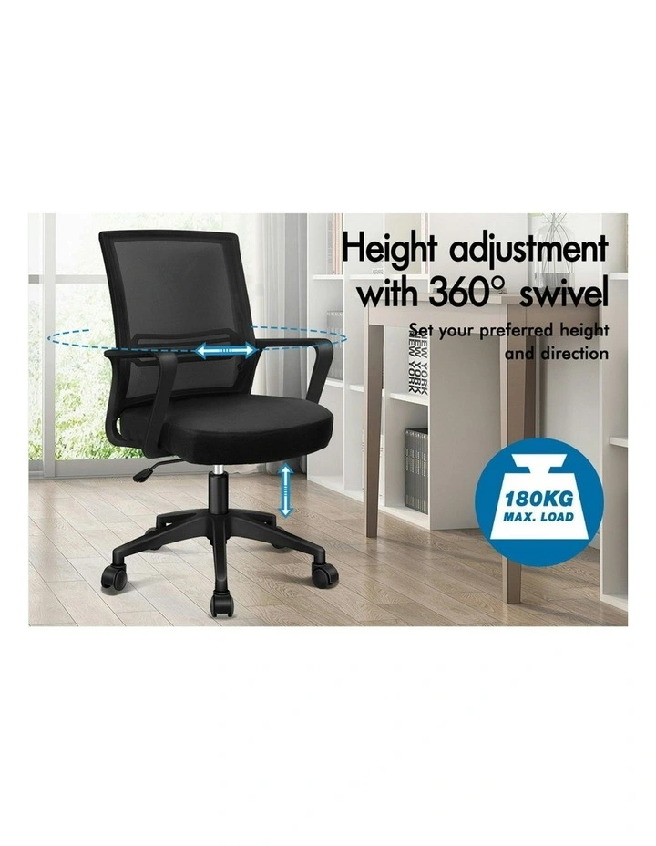 Mesh Mid Back Office Chair in Black image 4