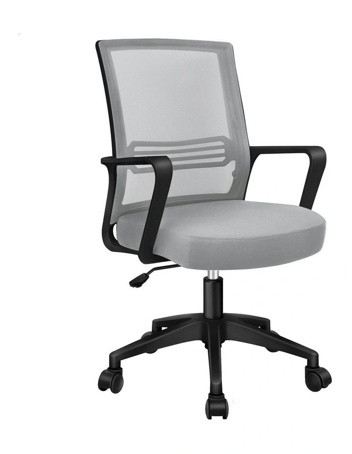 Mesh Mid Back Office Chair in Grey Black image 1