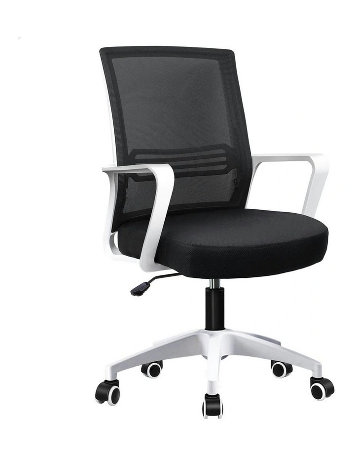 Mesh Mid Back Office Chair in Black White image 1