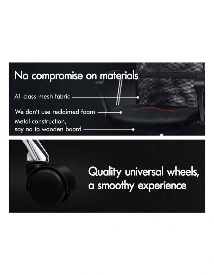 High Back Ergonomic Mesh Office Chair in Black image 3