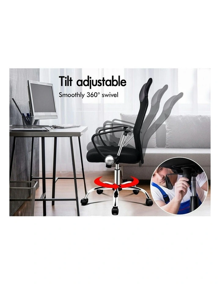 High Back Ergonomic Mesh Office Chair in Black image 6