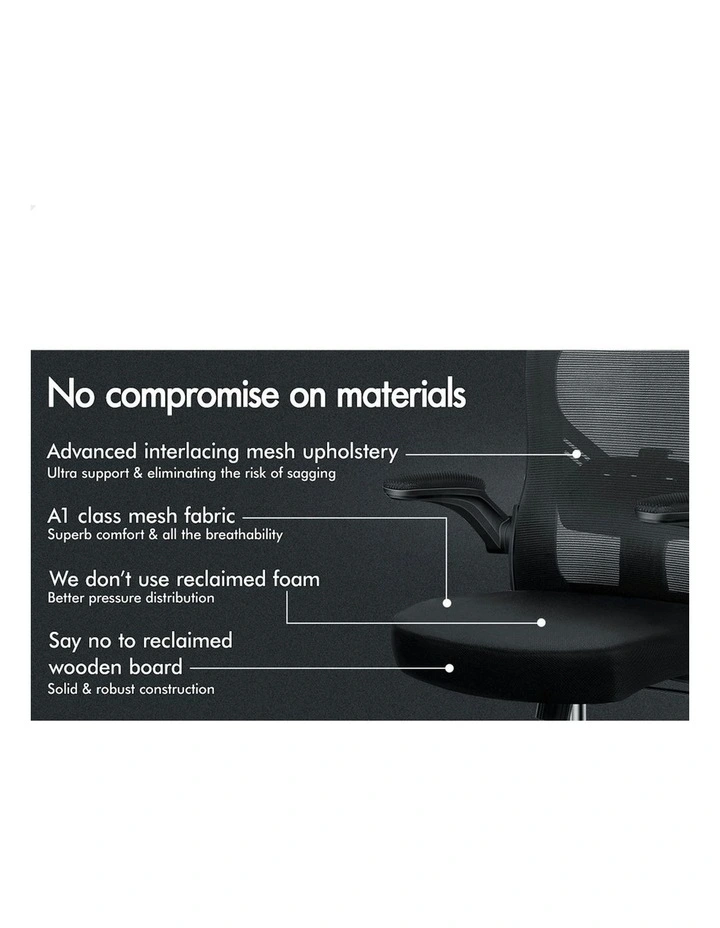 Mesh Mid Back Computer Office Chair in Black image 5