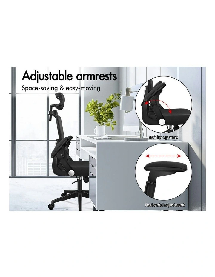 Ergonomic Computer Mesh Office Chair in Black image 4