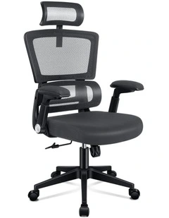 Ergonomic Computer Mesh Office Chair in Black Dark Grey