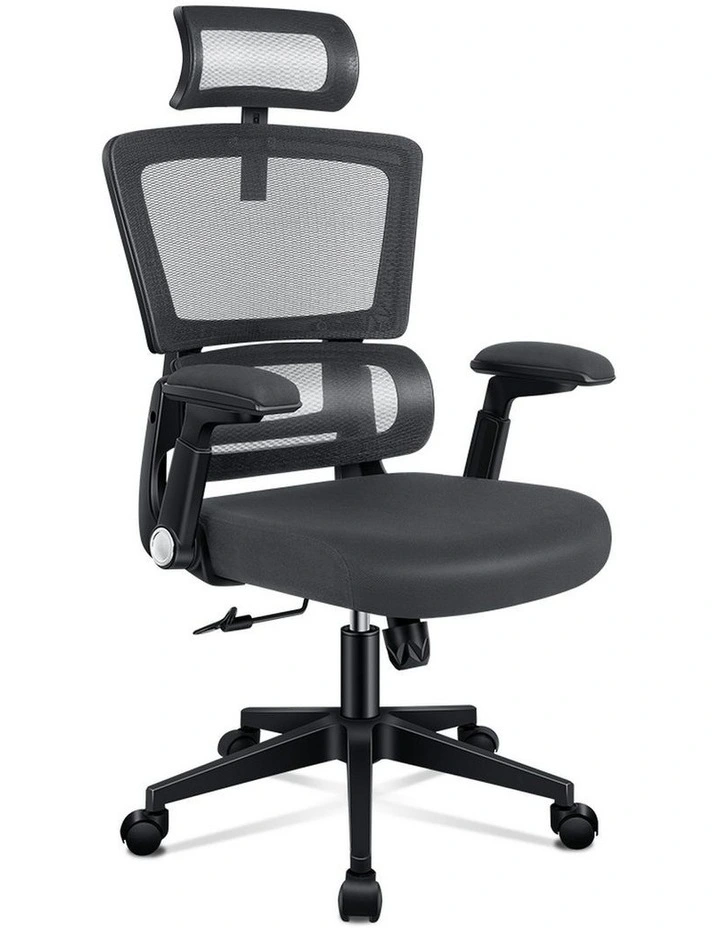 Ergonomic Computer Mesh Office Chair in Black Dark Grey image 1
