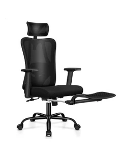 Ergonomic Executive Mesh Office Chair in All Black