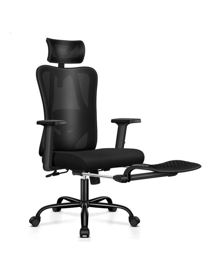 Ergonomic Executive Mesh Office Chair in All Black image 1