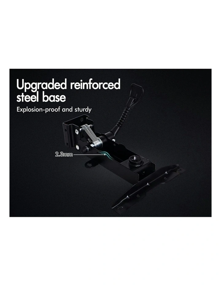 Ergonomic Executive Mesh Office Chair with Flip-up Arms in Black Grey image 4