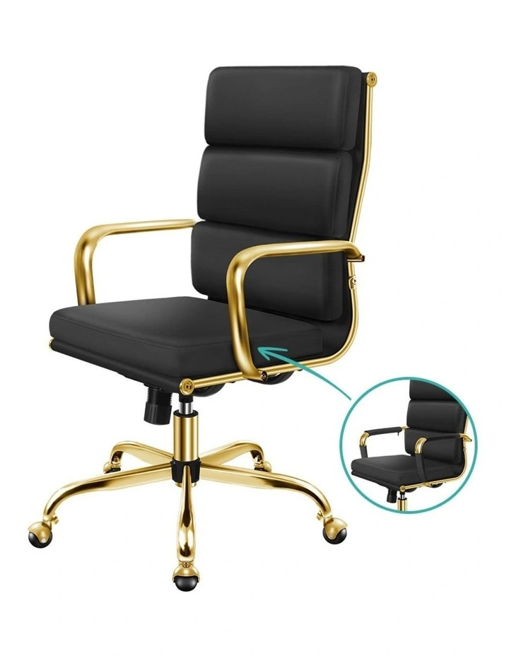 Ergonomic Padded High Back Executive Office Chair in Multi image 1