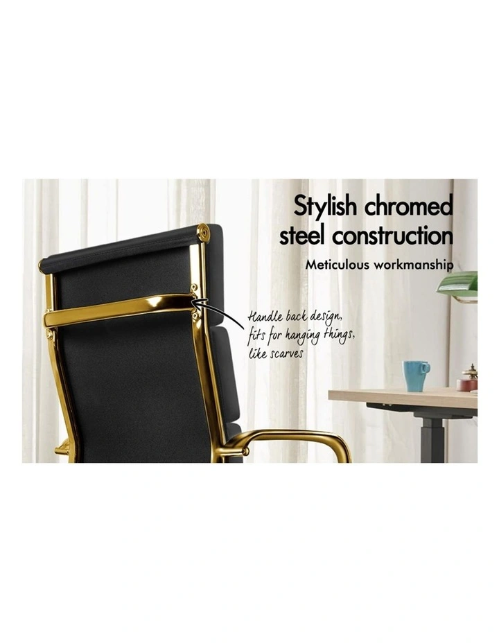 Ergonomic Padded High Back Executive Office Chair in Multi image 4