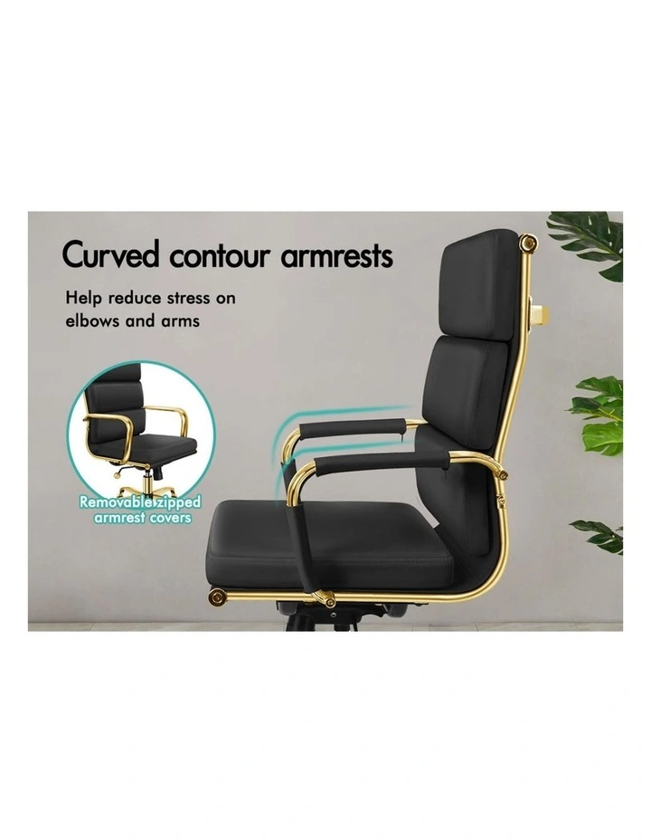 Ergonomic Padded High Back Executive Office Chair in Multi image 5