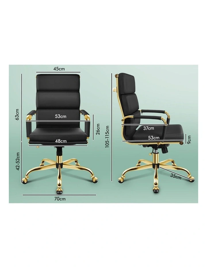 Ergonomic Padded High Back Executive Office Chair in Multi image 7