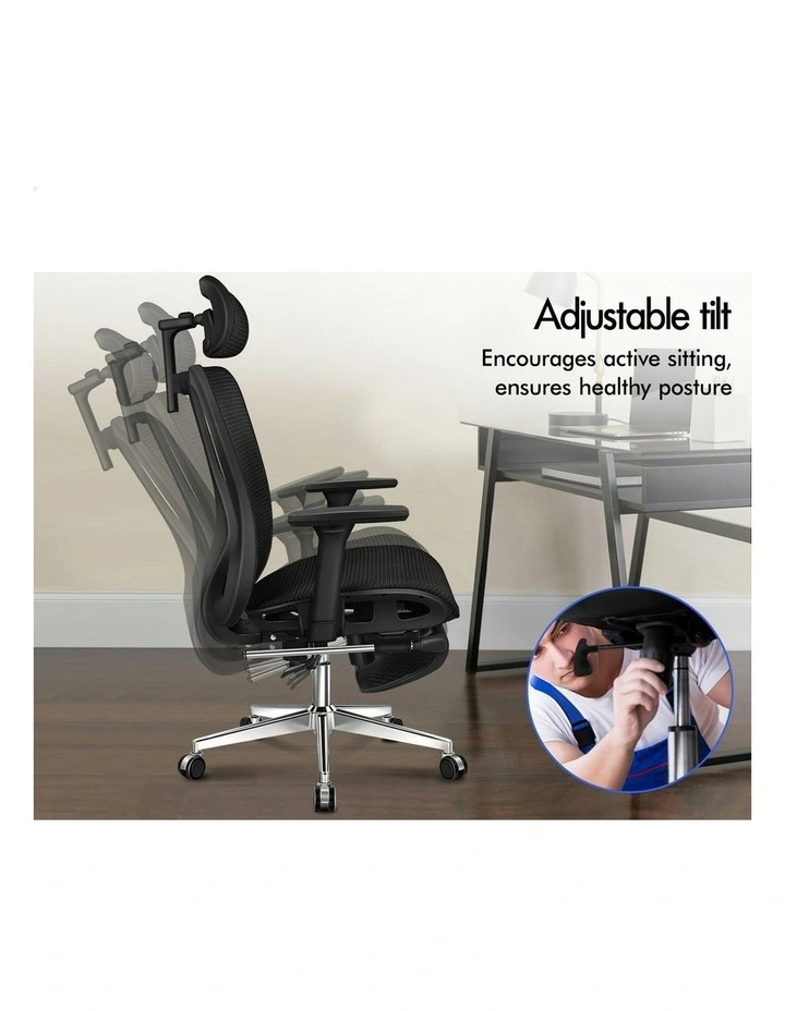 Ergonomic Executive Mesh Office Chair in Black image 5