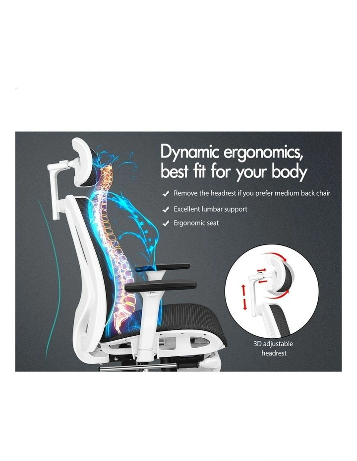 Ergonomic Executive Mesh Office Chair in Black image 2