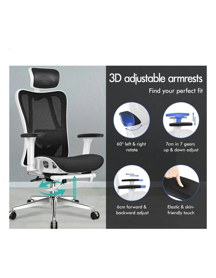 Ergonomic Executive Mesh Office Chair in Black image 4