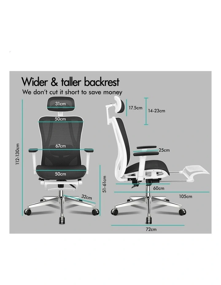 Ergonomic Executive Mesh Office Chair in Black image 7