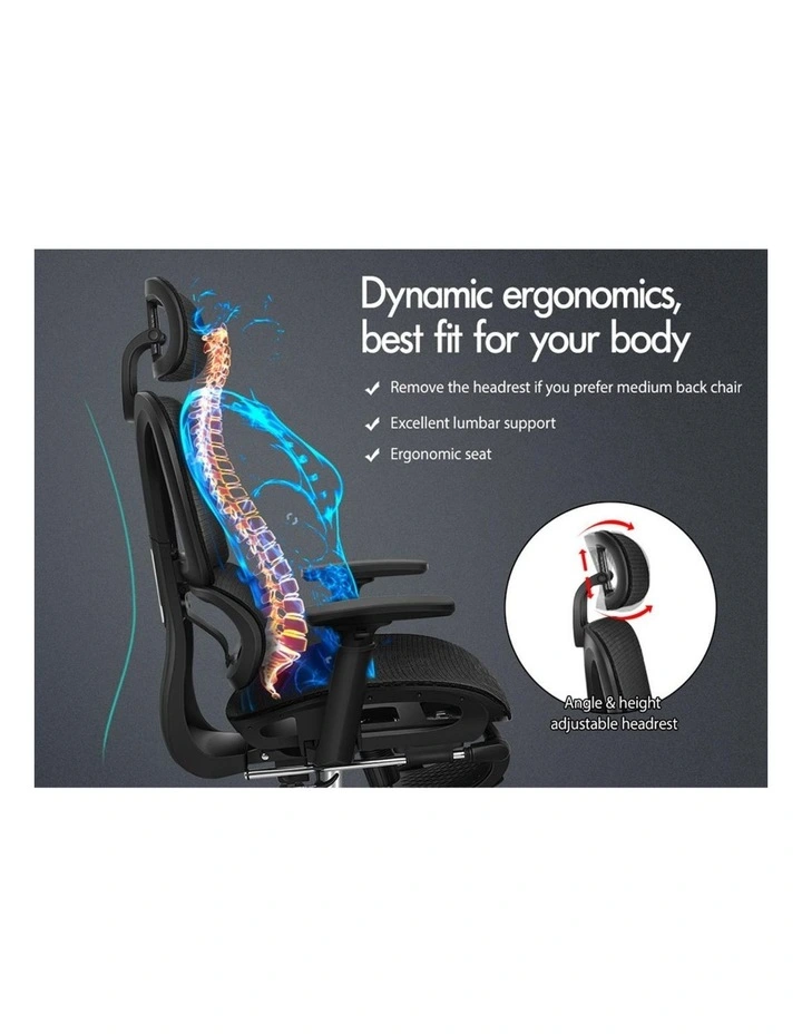 Mesh Executive Ergonomic Office Chair in Black image 3