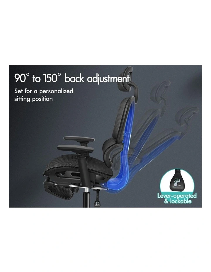 Mesh Executive Ergonomic Office Chair in Black image 5