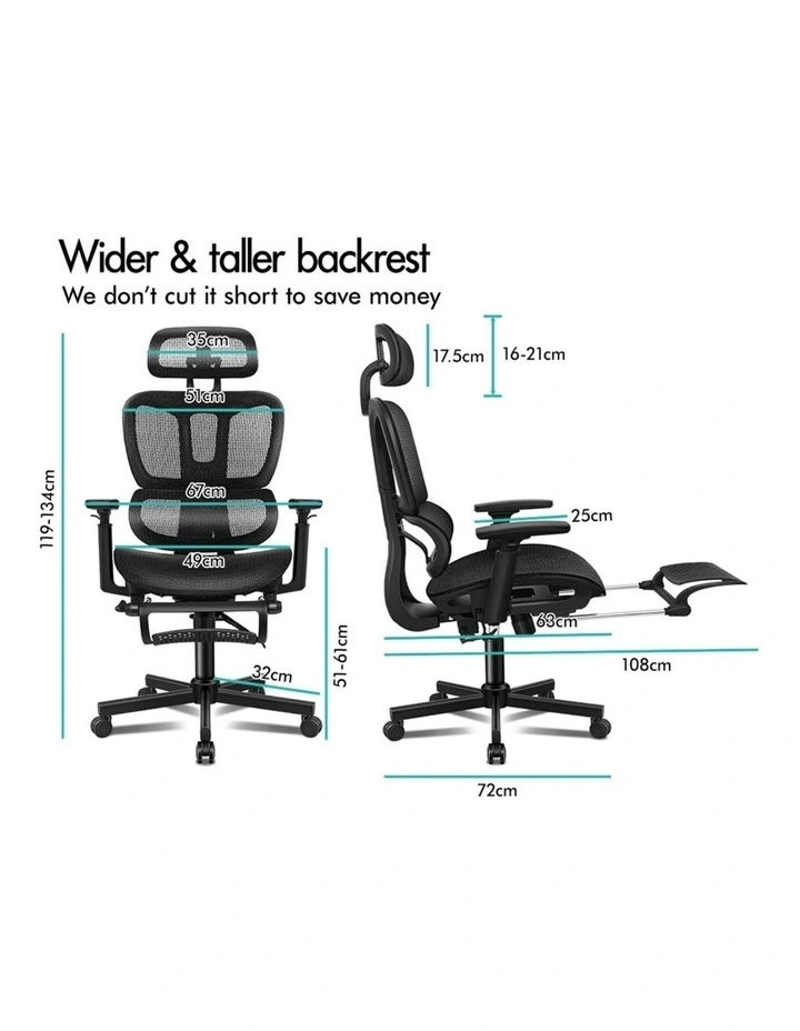 Mesh Executive Ergonomic Office Chair in Black image 6