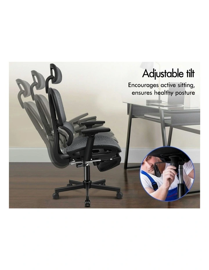 Mesh Executive Ergonomic Office Chair in Grey image 5