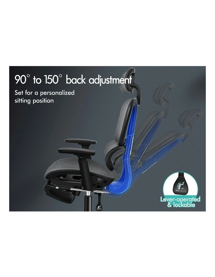 Mesh Executive Ergonomic Office Chair in Grey image 6