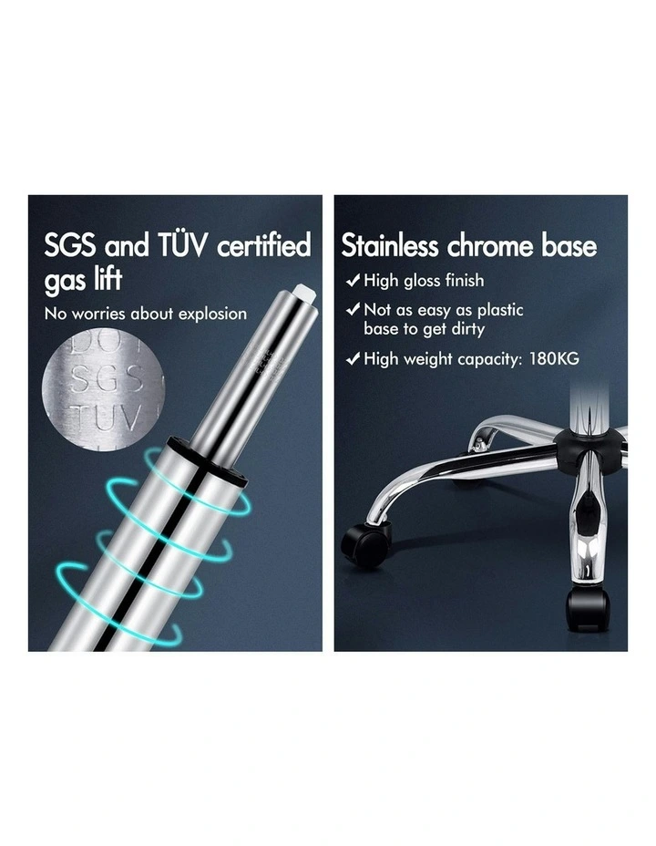 Executive Leather Seat Office Chair in Black image 7