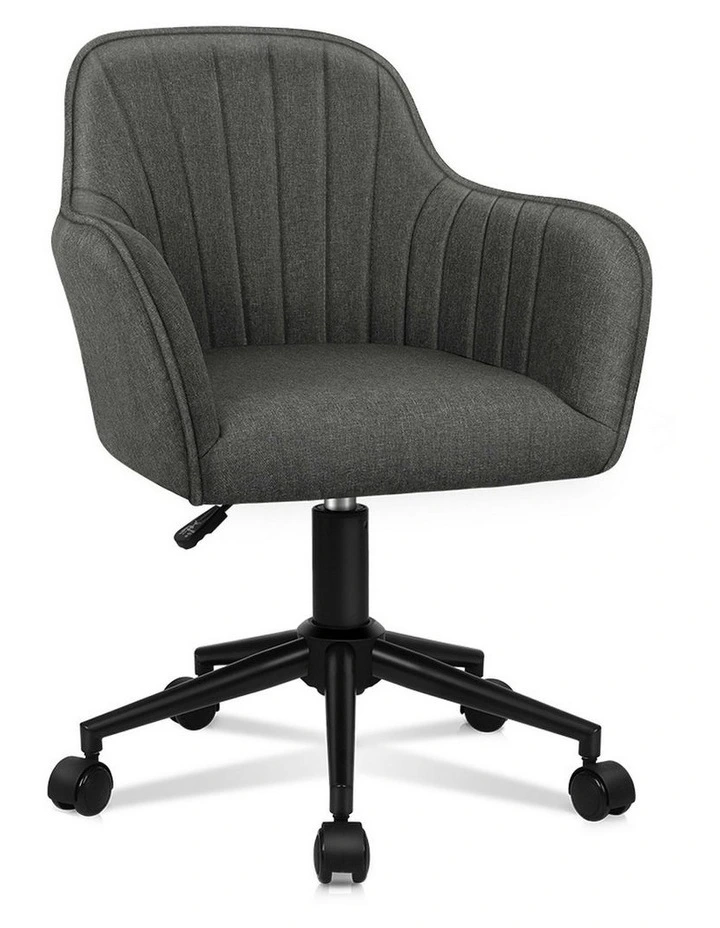 Armchair Alvis Office Chair in Fabric Dark Grey image 1