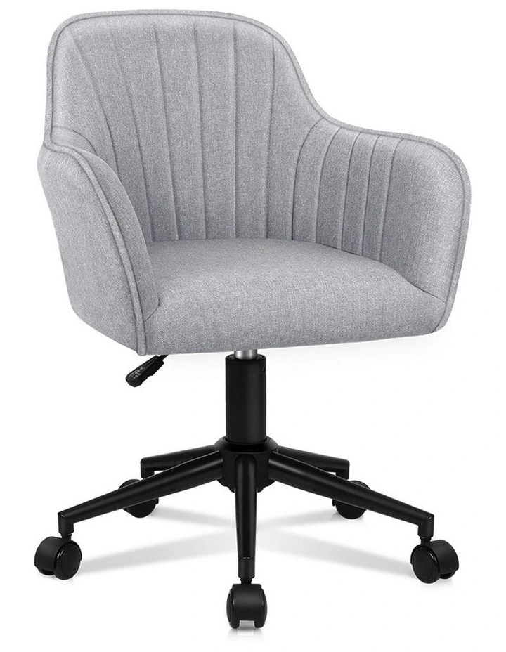 Armchair Alvis Office Chair in Fabric Light Grey image 1