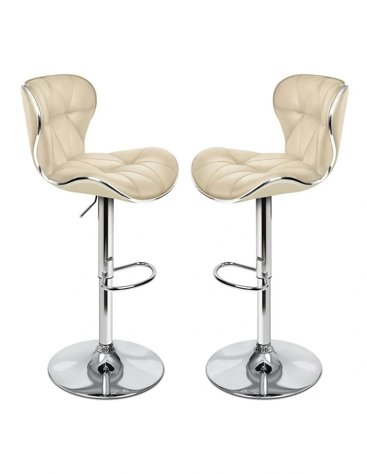 Bar Stools in Beige image 1