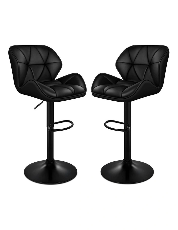 Rhombus Bar Stools in All Black image 1