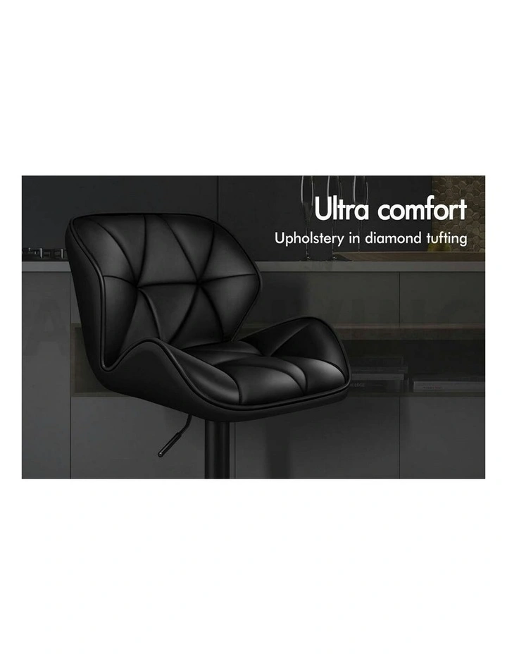 Rhombus Bar Stools in All Black image 3