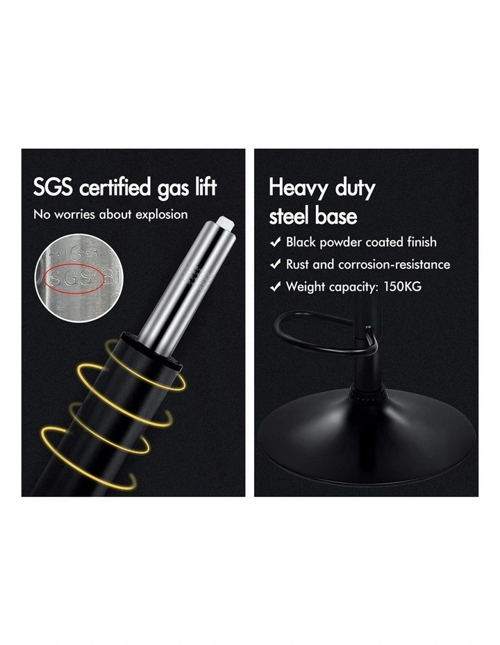 Rhombus Bar Stools in All Black image 6